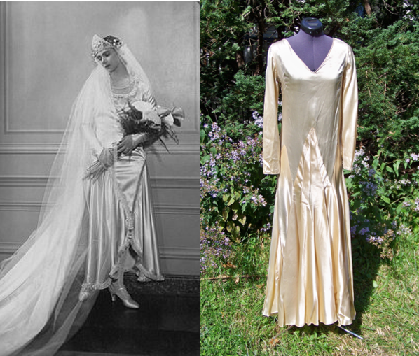 Late 1930s Wedding Gown – Vintage Brides